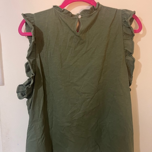 J.Crew Ruffle-sleeve Smocked Top - Picture 2 of 3